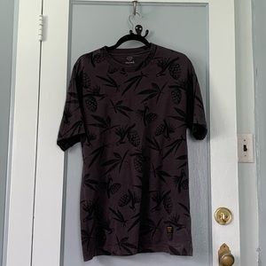 Grizzly Griptape Pinecone & Weed Pattern Shirt